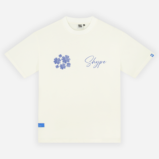 Clover Emblem T-shirt in Off-White