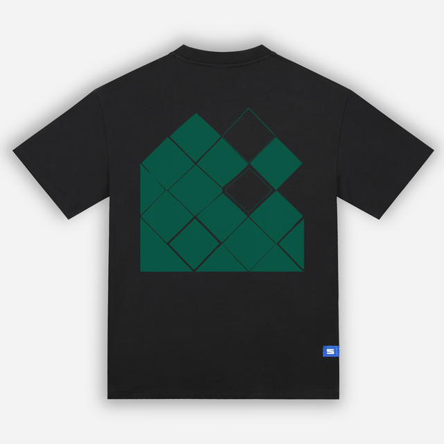 Geometric Harmony T-shirt in Black