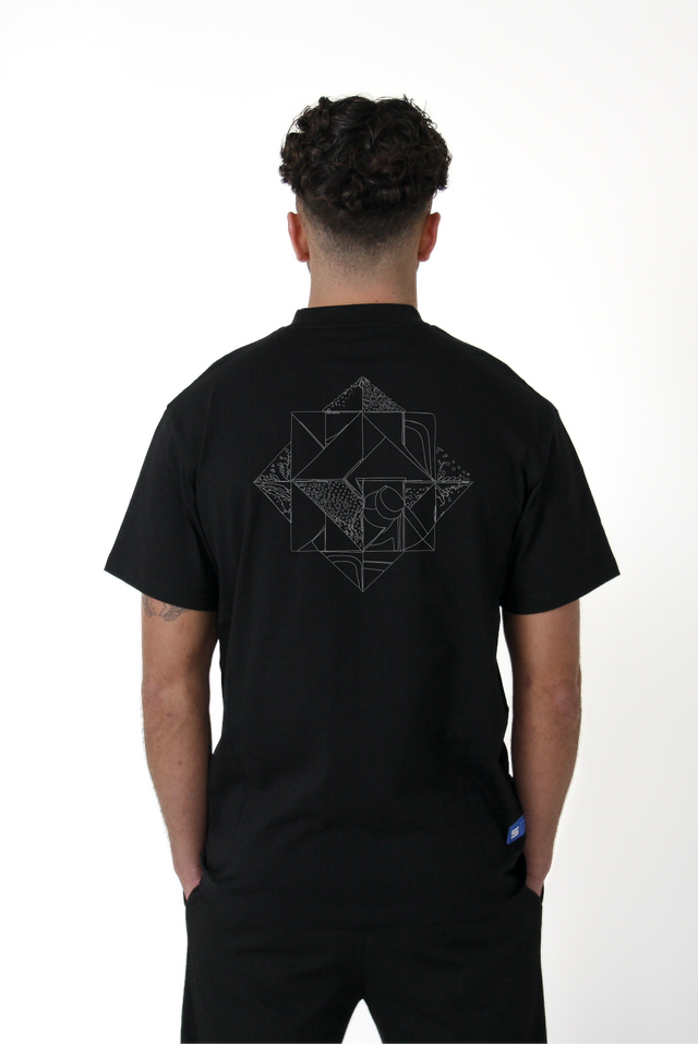 Geometric Nature T-shirt in Black