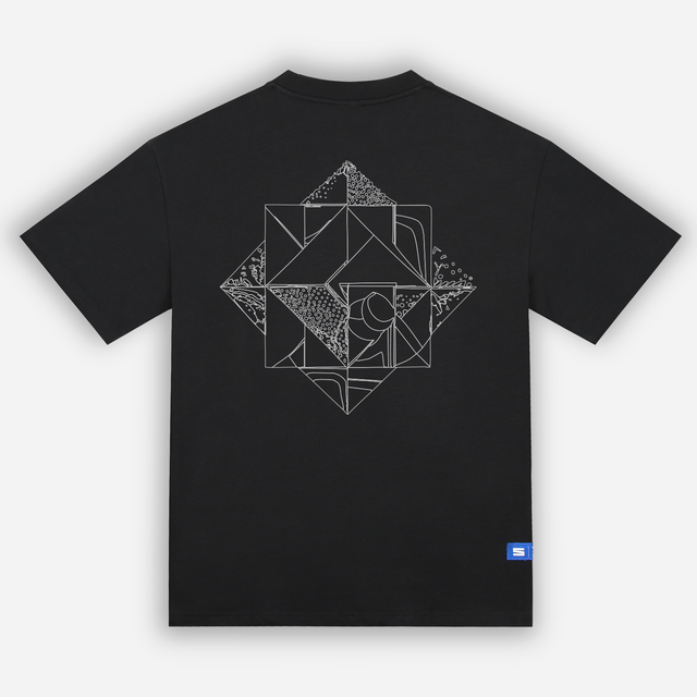 Geometric Nature T-shirt in Black