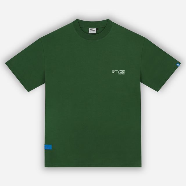 Geometric Nature T-shirt in Racing Green