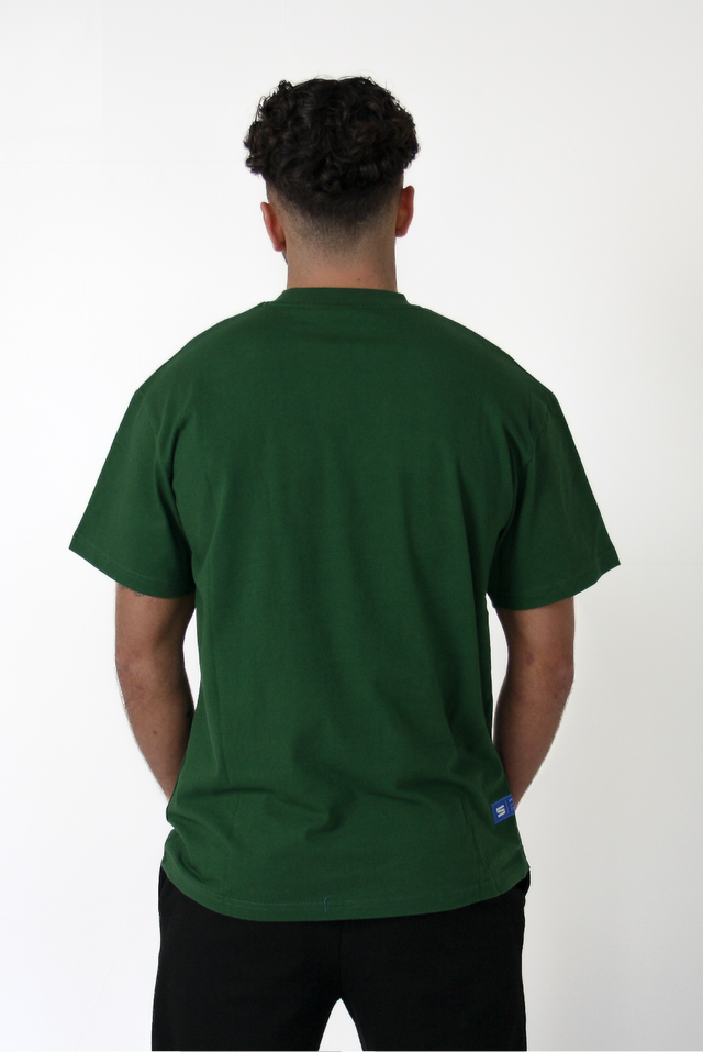 Structual Silhouette T-shirt in Racing Green