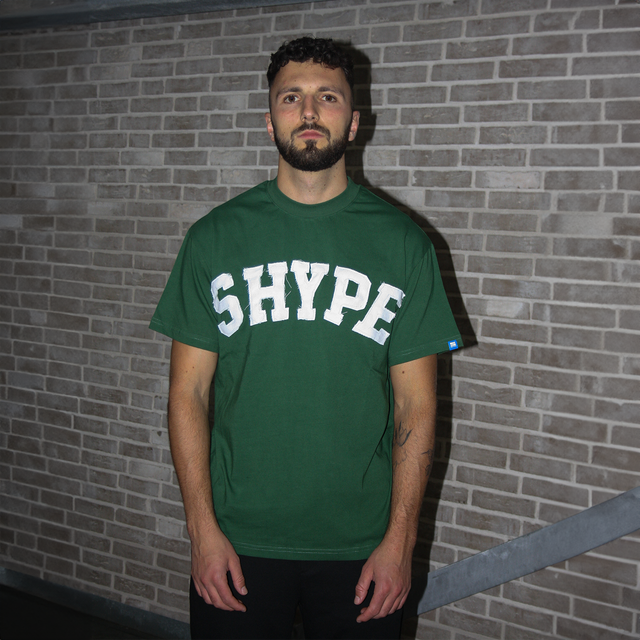 Retro Distressed T-shirt in Racing Green