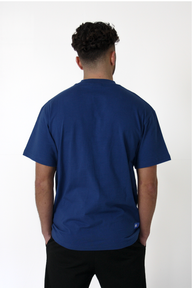 Signature T-shirt in Blue Insignia