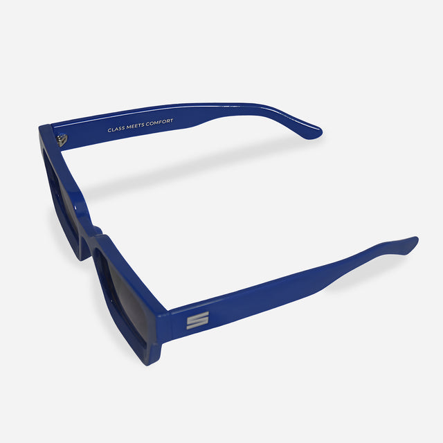 Square Vintage Sunglasses in Blue & Grey