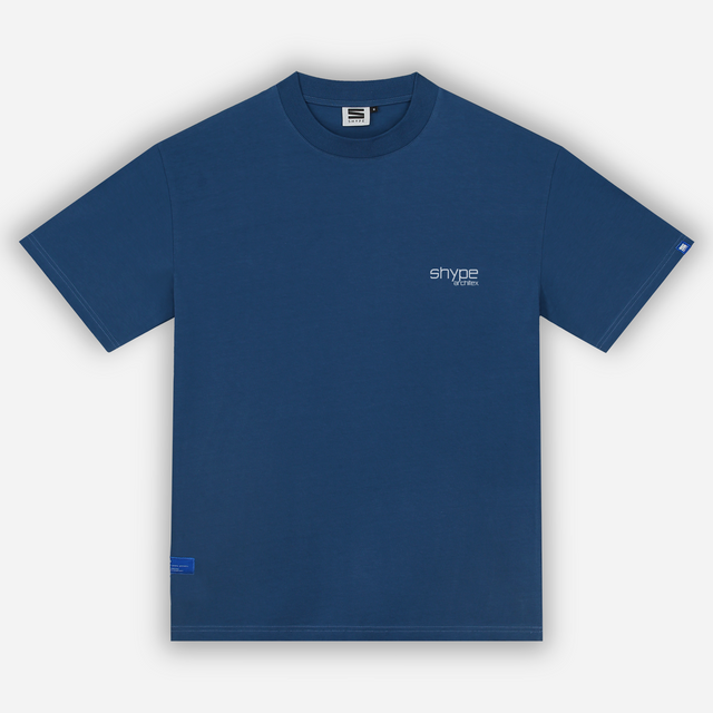 Modernist Blueprint T-shirt in Blue Insignia