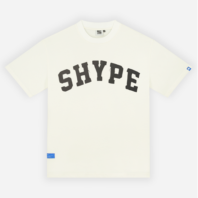 Retro Distressed T-shirt in Off-White