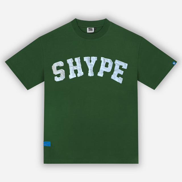 Retro Distressed T-shirt in Racing Green